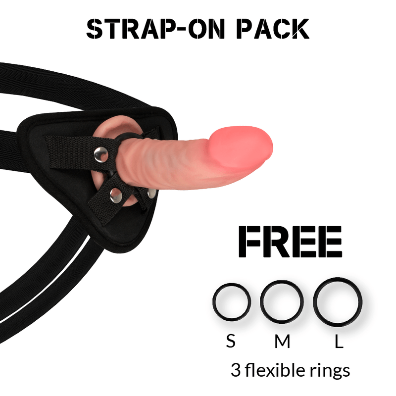 ROCKARMY - HARNESS + DUAL DENSITY TIGER REALISTIC DILDO 14 CM - O - 4.46 CM - Toys "n" Us