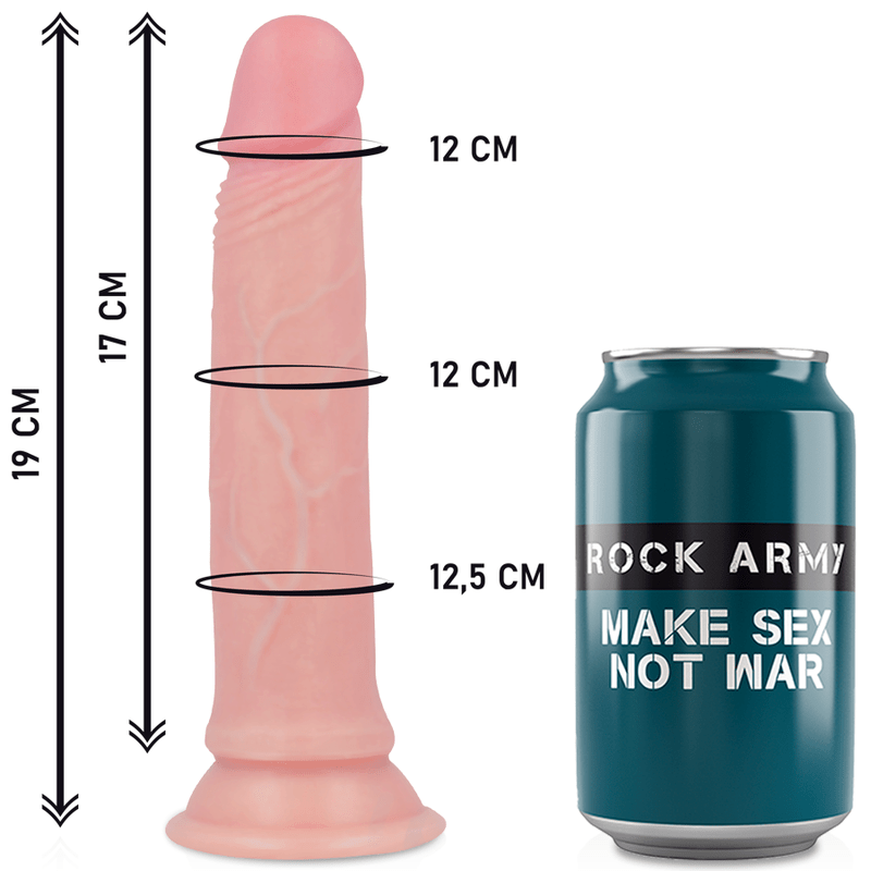 ROCKARMY - HARNESS + LIQUID SILICONE DILDO PREMIUM AVENGER 19 CM - O - 3.98 CM - Toys "n" Us