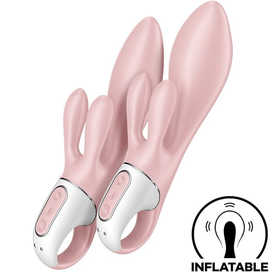 SATISFYER - AIR PUMP BUNNY 3 INFLATABLE RABBIT VIBRATOR PINK - Toys "n" Us