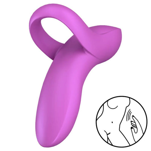 SATISFYER - BOLD LOVER FINGER VIBRATOR PINK - Toys "n" Us