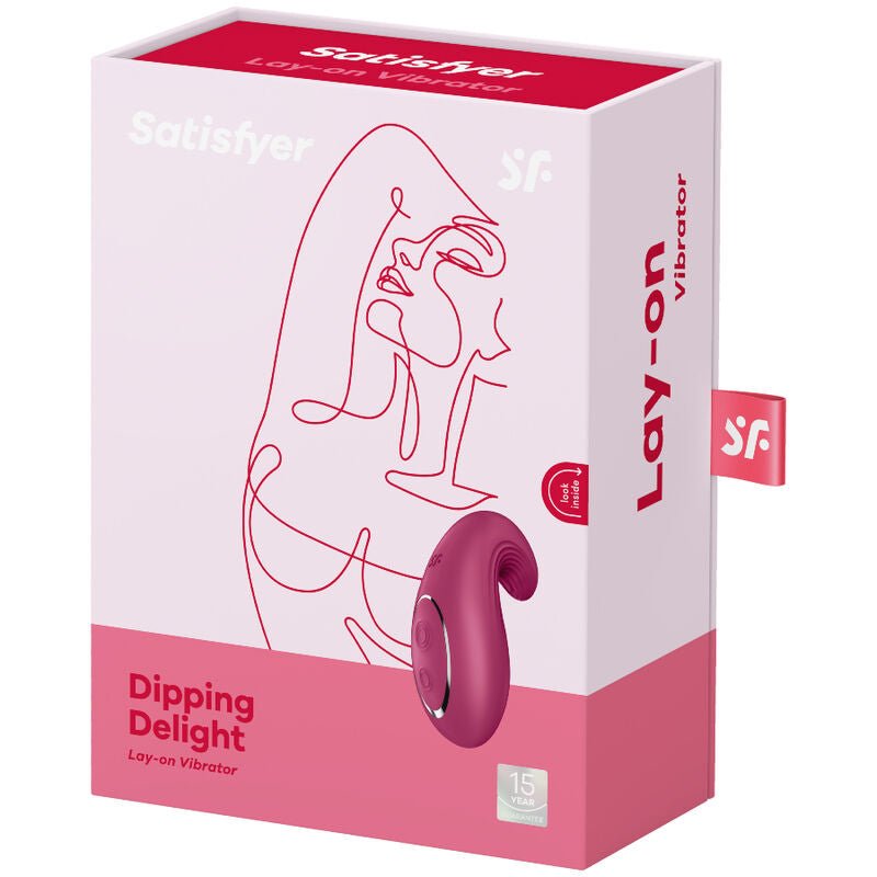SATISFYER - DIPPING DELIGHT LAY - ON VIBRATOR RED - Toys "n" Us