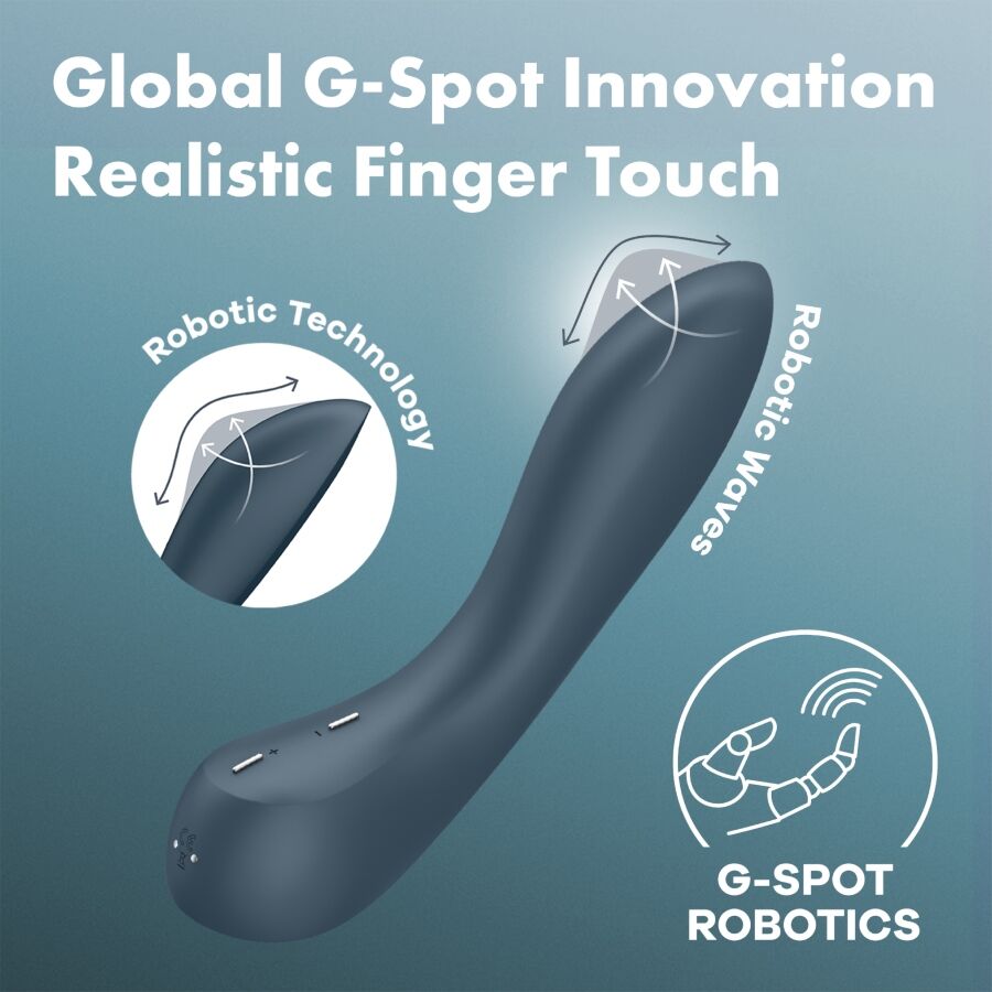 SATISFYER - G - SPOT WAVE 4 12 VIBRATIONS PROGRAM VIBRATOR DARK GREY - Toys "n" Us
