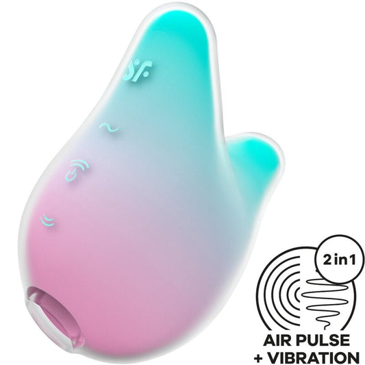 SATISFYER - MERMAID VIBES ESTIMULADOR E VIBRADOR MENTA E ROSA - Toys "n" Us