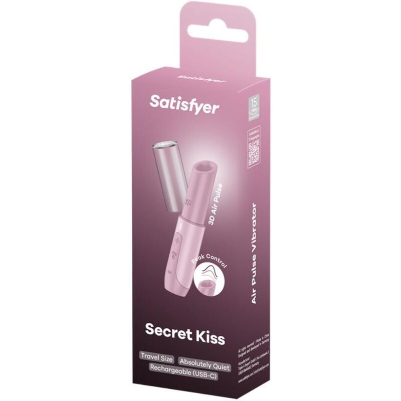 SATISFYER - SECRET KISS WAVE CLITORIS STIMULATOR PINK - Toys "n" Us
