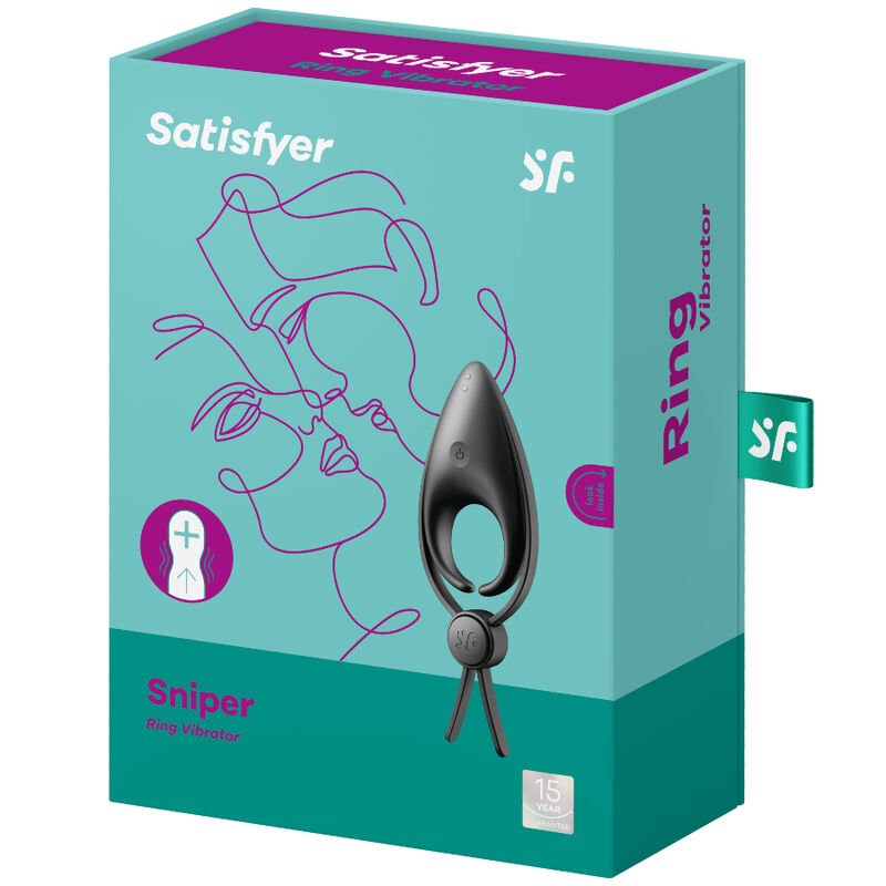 SATISFYER - SNIPER RING VIBRATOR BLACK - Toys "n" Us