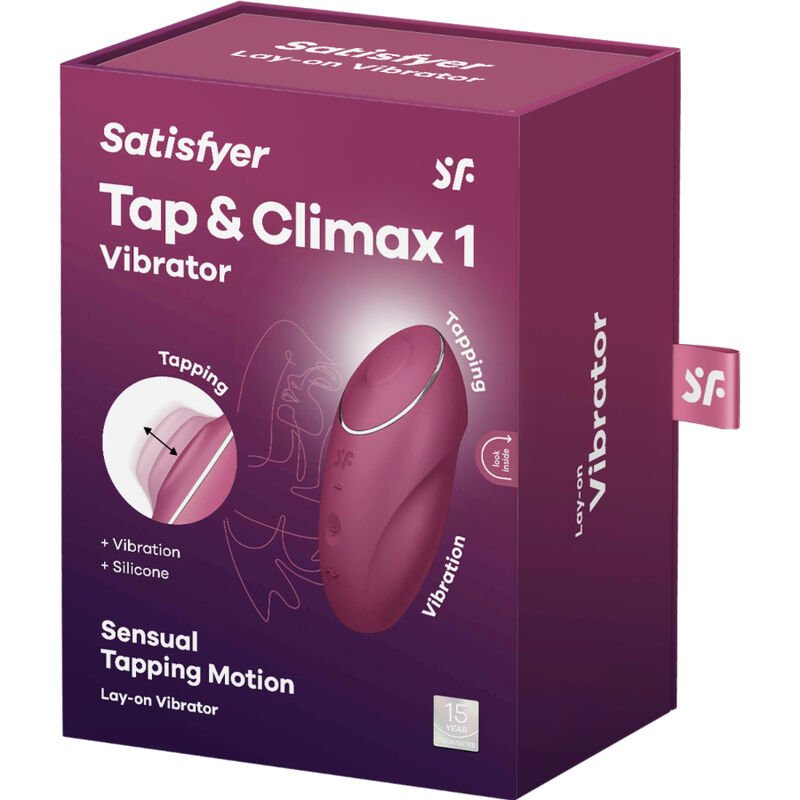 SATISFYER - TAP & CLIMAX 1 LAY - ON VIBRATOR GREY - Toys "n" Us