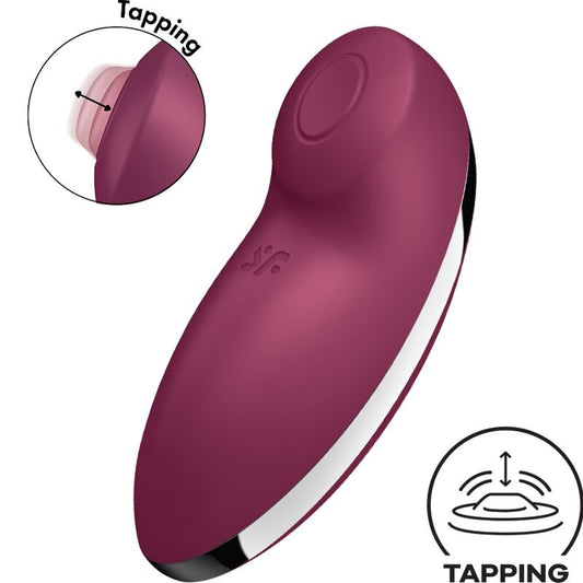 SATISFYER - TAP & CLIMAX 2 VIBRATOR & STIMULATOR RED - Toys "n" Us
