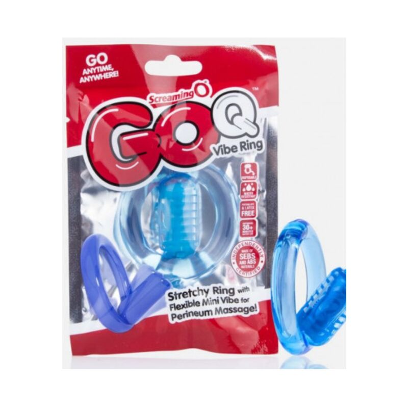 SCREAMING O - GO Q VIBE ANEL VIBRADOR TRANSPARENTE - Toys "n" Us