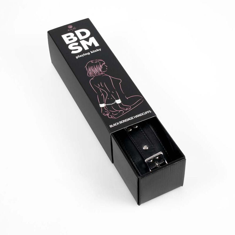 SECRETPLAY - BLACK BONDAGE HANDCUFFS BDSM COLLECTION - Toys "n" Us