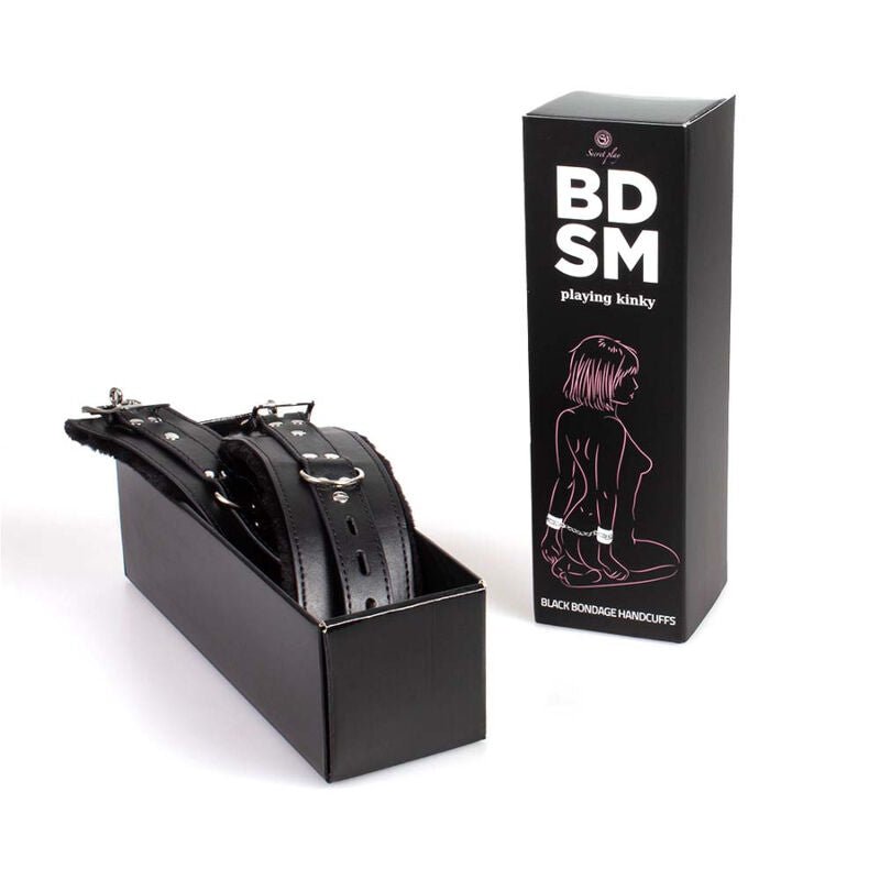 SECRETPLAY - BLACK BONDAGE HANDCUFFS BDSM COLLECTION - Toys "n" Us