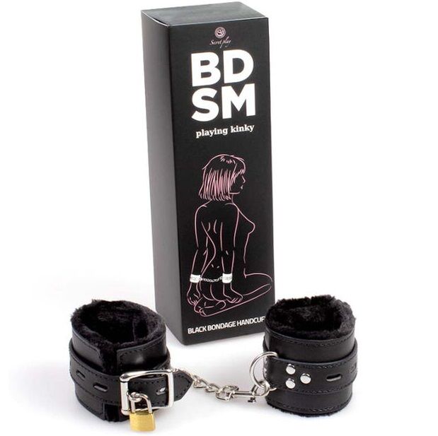 SECRETPLAY - BLACK BONDAGE HANDCUFFS BDSM COLLECTION - Toys "n" Us