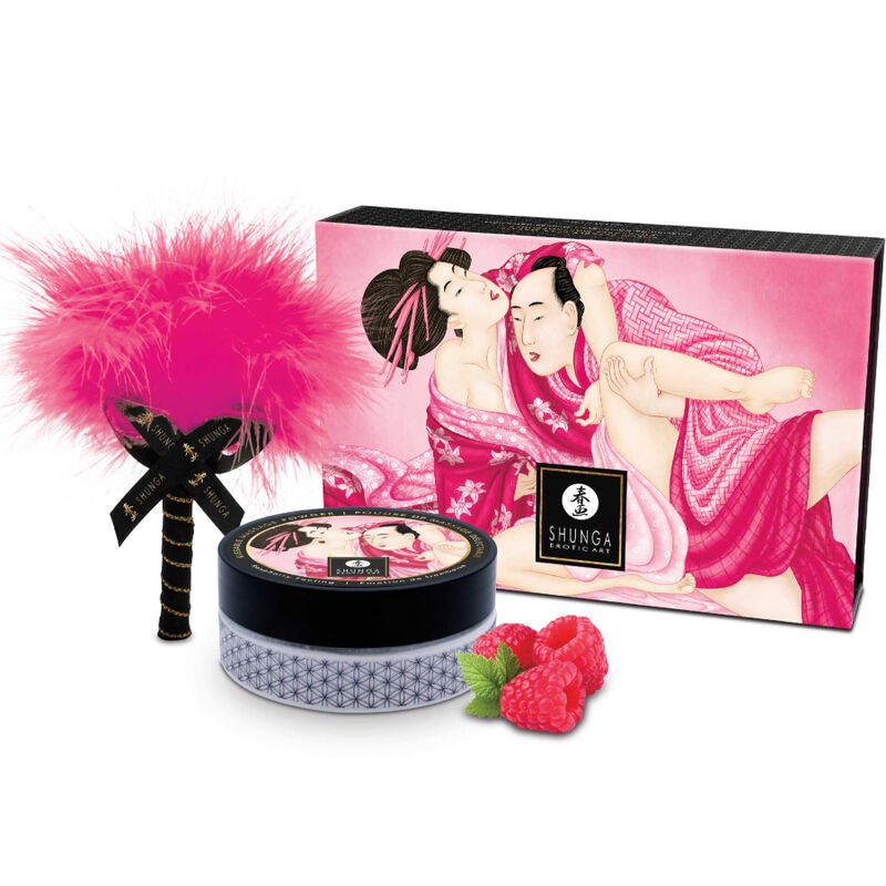 SHUNGA - KIT DE PÓ DE MASSAGEM COMESTÍVEL FRAMBOESA - Toys "n" Us
