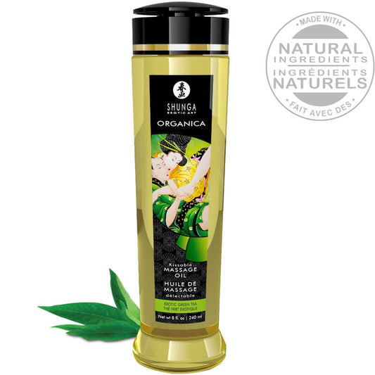 SHUNGA - ÓLEO DE MASSAGEM BIO CHÁ VERDE 240 ML - Toys "n" Us
