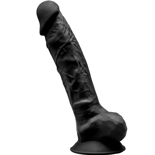 SILEXD - MODELO 1 PÊNIS REALÍSTICO PREMIUM SILEXPAN SILICONE PRETO 20 CM - Toys "n" Us
