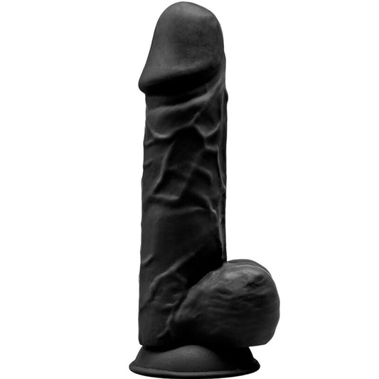 SILEXD - MODELO 1 PÊNIS REALÍSTICO PREMIUM SILEXPAN SILICONE PRETO 21.5 CM - Toys "n" Us
