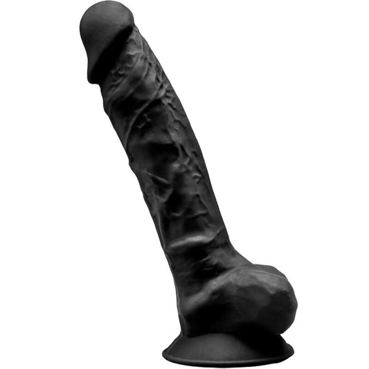 SILEXD - MODELO 1 PÊNIS REALÍSTICO PREMIUM SILEXPAN SILICONE PRETO 23 CM - Toys "n" Us