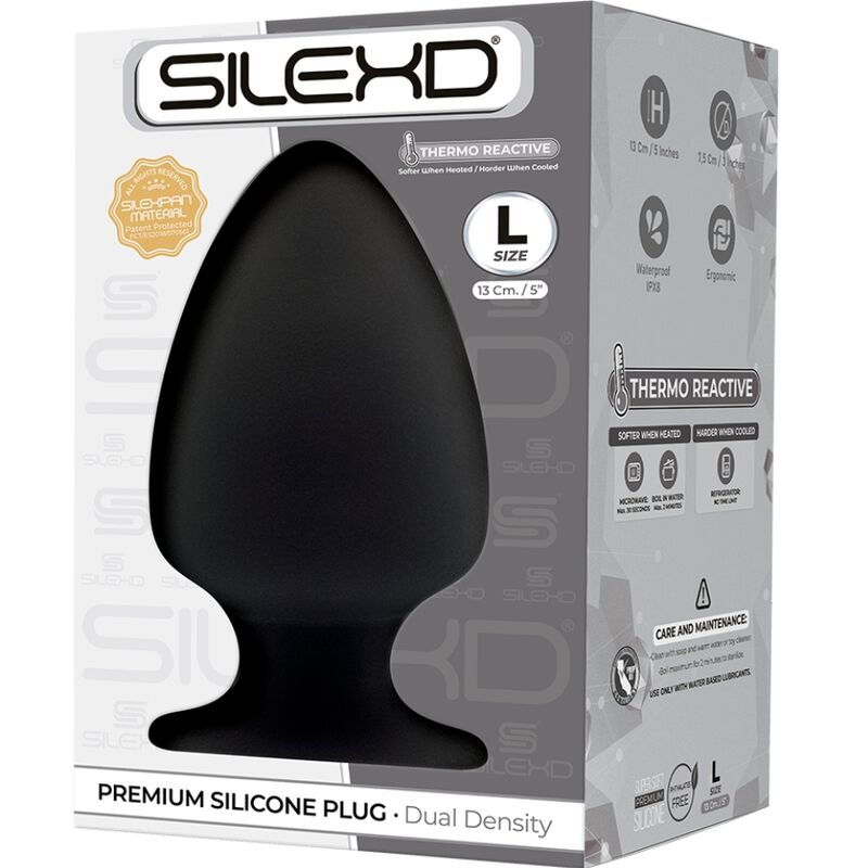 SILEXD - MODELO 1 PLUG ANAL PREMIUM SILEXPAN SILICONE PREMIUM TERMOREATIVO TAMANHO L - Toys "n" Us