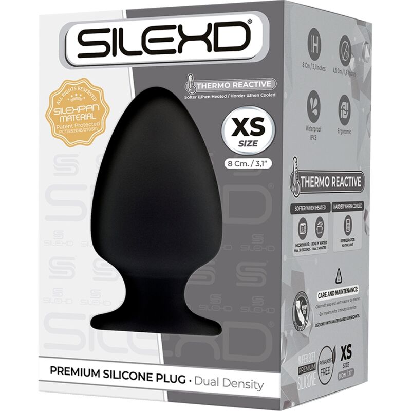 SILEXD - MODELO 1 PLUG ANAL PREMIUM SILEXPAN SILICONE PREMIUM TERMOREATIVO TAMANHO XS - Toys "n" Us