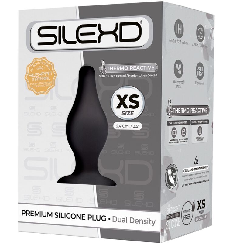 SILEXD - MODELO 2 PLUG ANAL PREMIUM SILEXPAN SILICONE PREMIUM TERMOREATIVO TAMANHO XS - Toys "n" Us