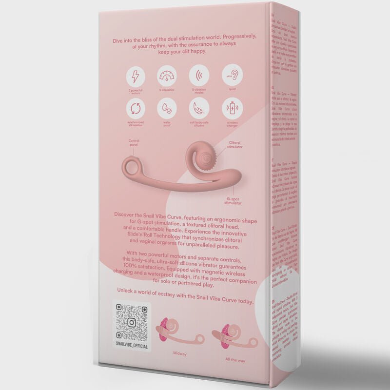 SNAIL VIBE - CURVE VIBRATOR PEACH - Toys "n" Us
