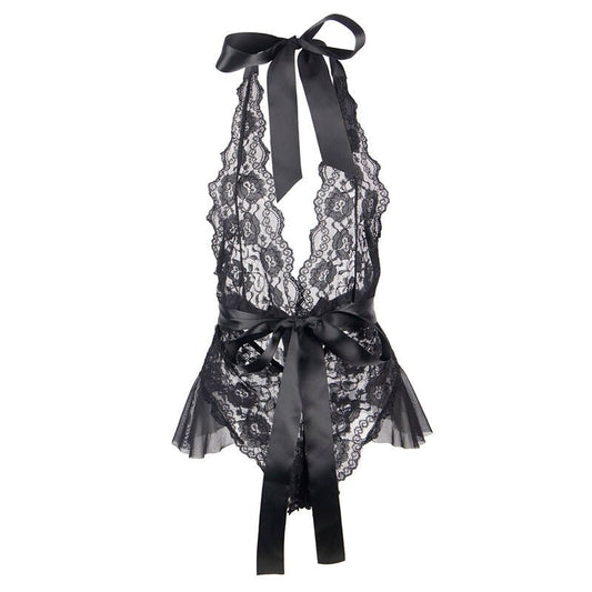 SUBBLIME - 930806 SEXY BODY WITH RUFFLES BLACK S/M - Toys "n" Us