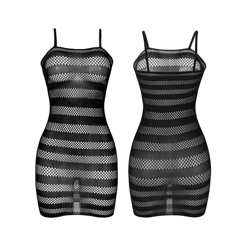 SUBBLIME - 951733 FISHNET DRESS WITH BLACK STRIPES ONE SIZE - Toys "n" Us