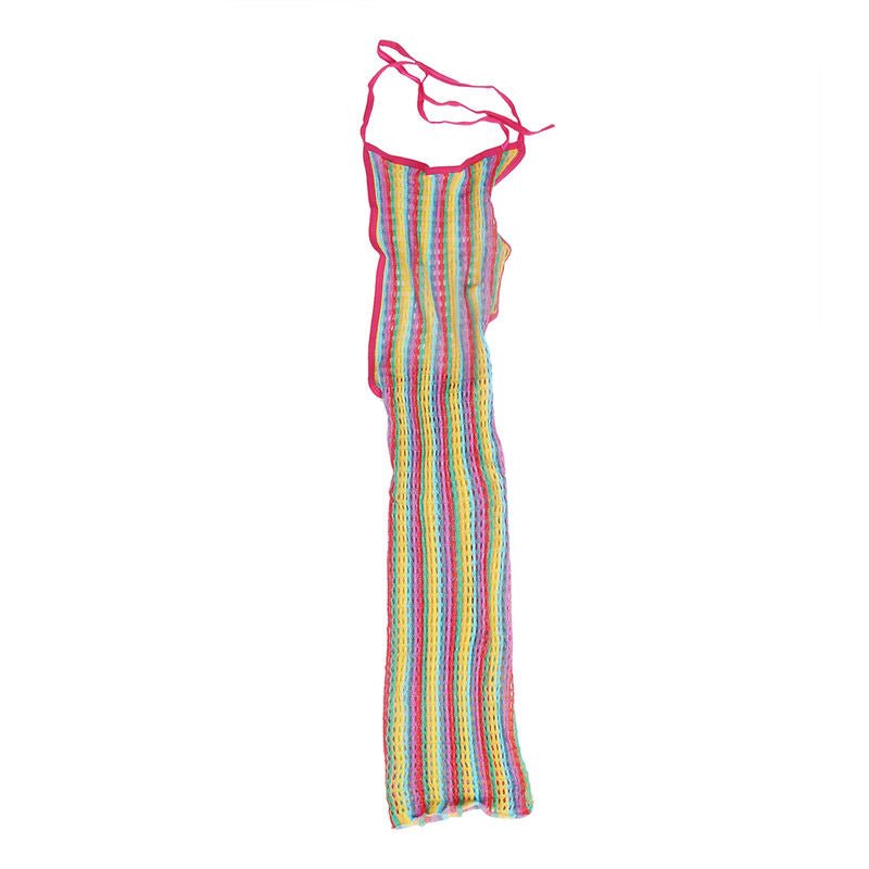 SUBBLIME - 952341 RAINBOW FISHNET DRESS ONE SIZE - Toys "n" Us