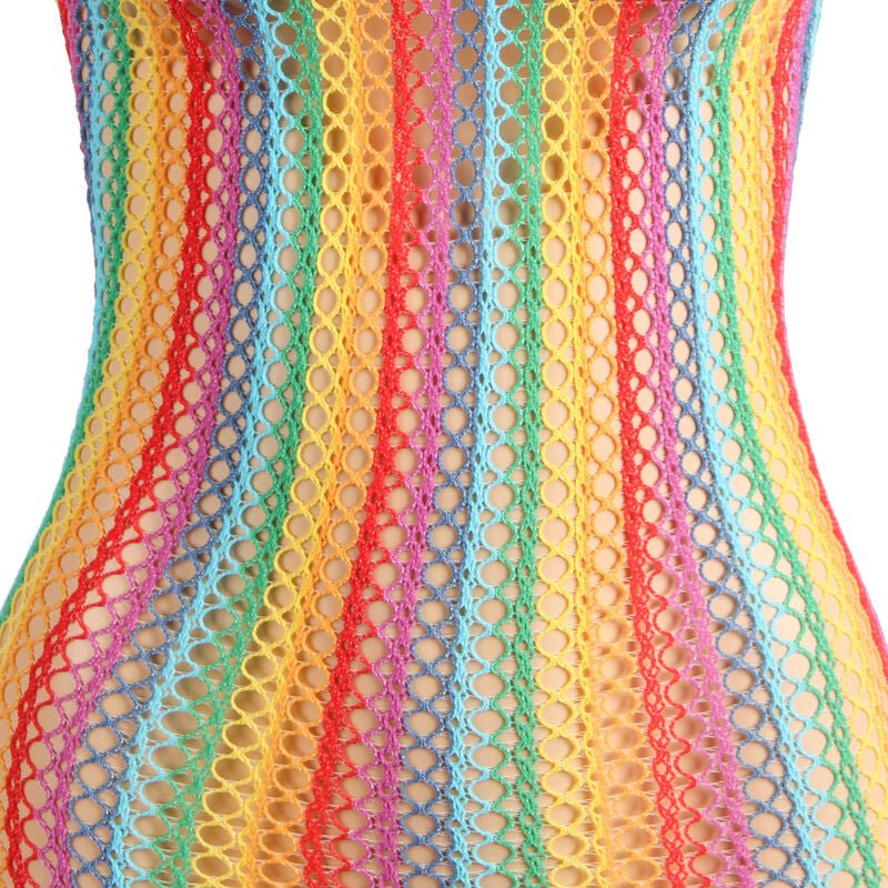 SUBBLIME - 952341 RAINBOW FISHNET DRESS ONE SIZE - Toys "n" Us