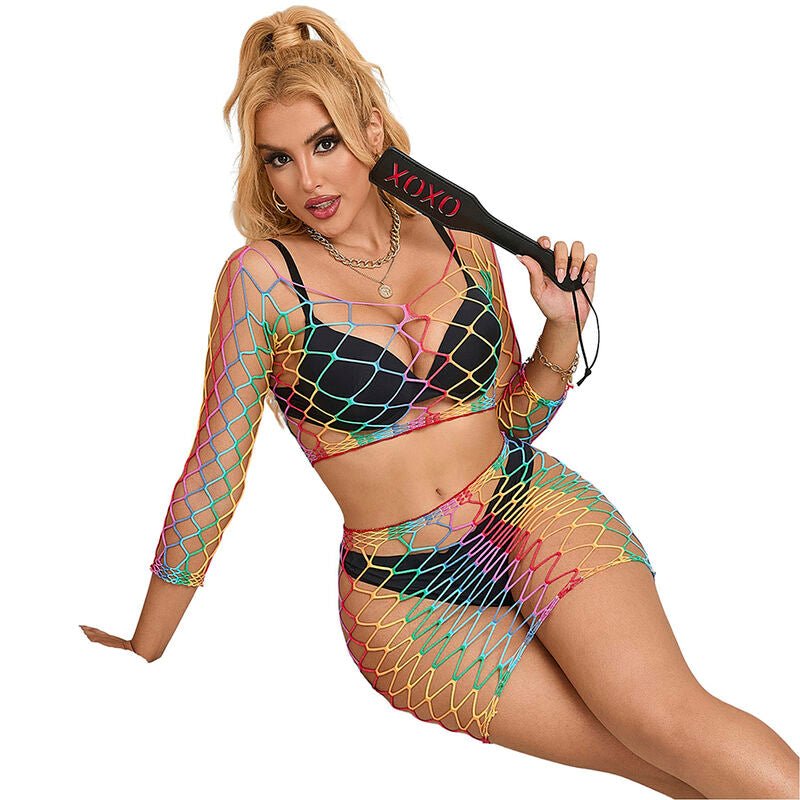 SUBBLIME - 952440 2 - PIECE FISHNET SET LONG SLEEVE RAINBOW ONE SIZE - Toys "n" Us