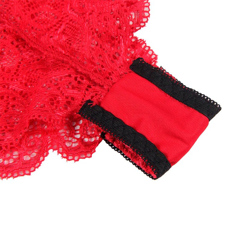 SUBBLIME - 953904 SILK AND LACE NIGHTGOWN + PANTIES RED L/XL - Toys "n" Us