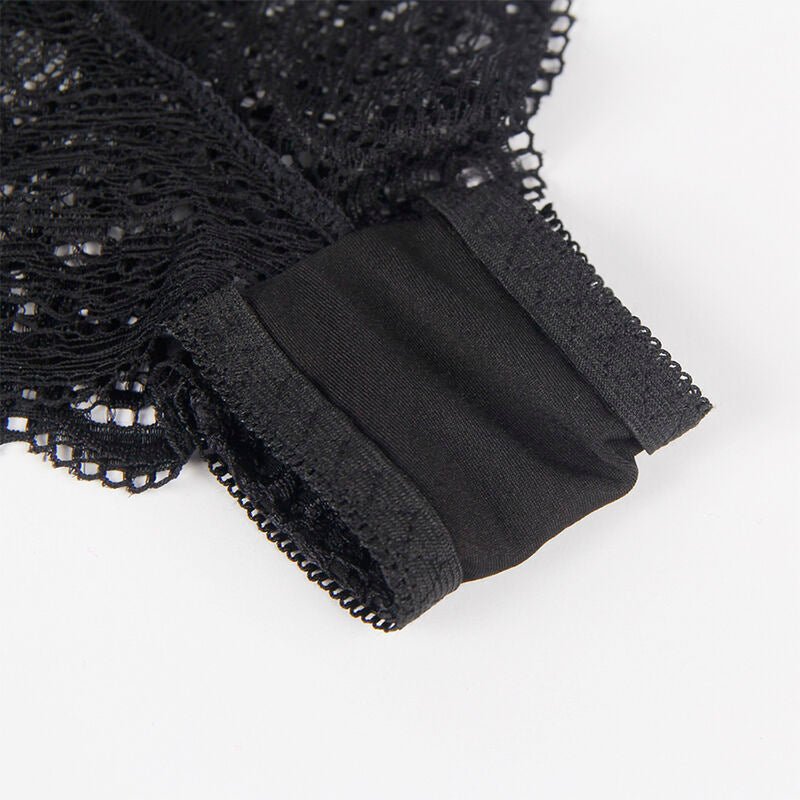 SUBBLIME - 953911 SILK AND LACE NIGHTGOWN + PANTIES BLACK S/M - Toys "n" Us