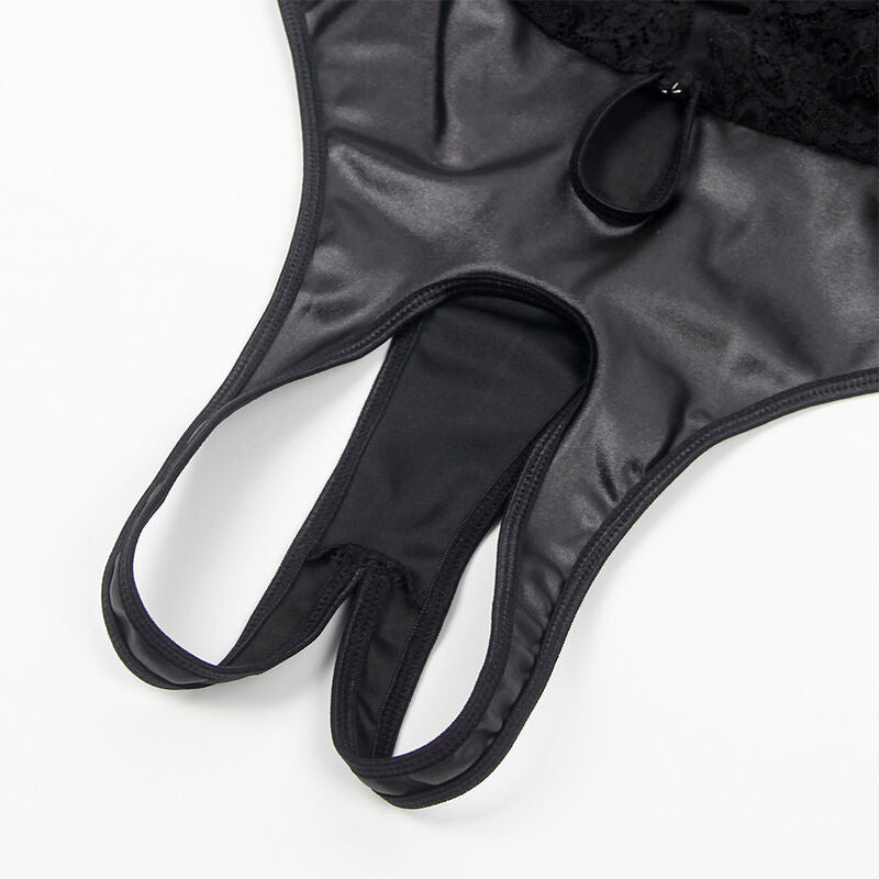 SUBBLIME - 954383 SEXY BODY WITH GARTER BELT BLACK S/M - Toys "n" Us