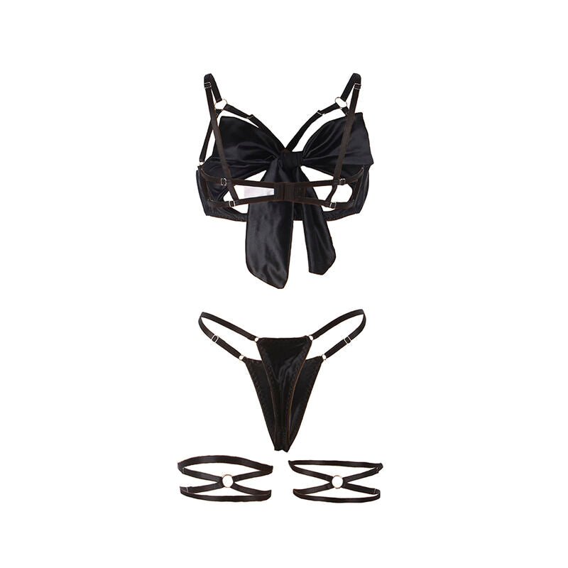 SUBBLIME - 955199 BRA SET WITH ADJUSTABLE BLACK BOW S/M - Toys "n" Us