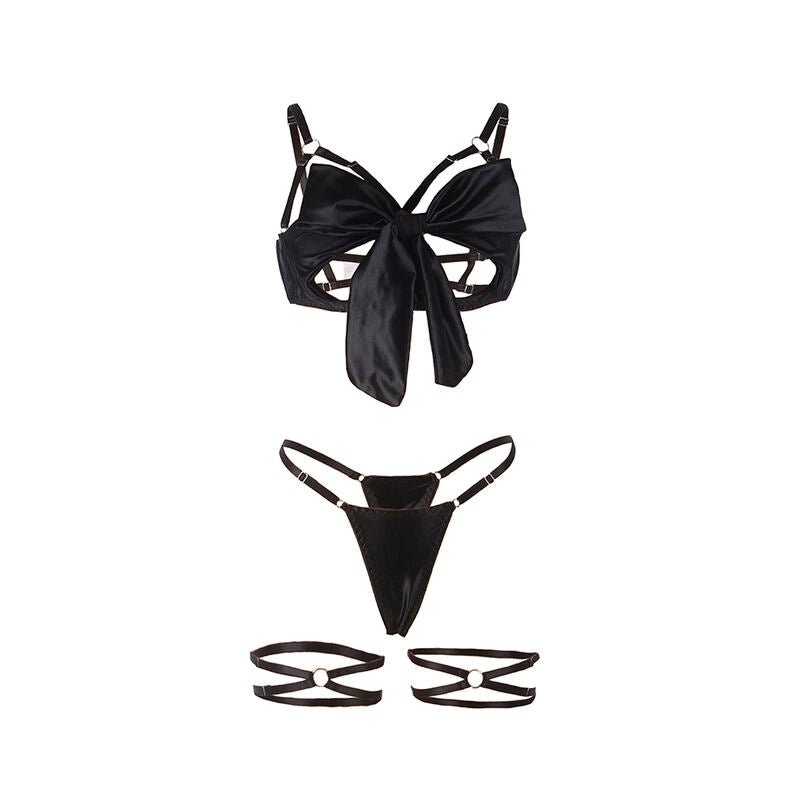 SUBBLIME - 955205 BRA SET WITH ADJUSTABLE BLACK BOW L/XL - Toys "n" Us