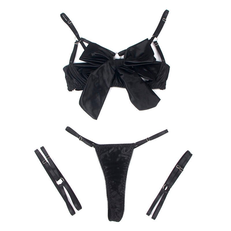 SUBBLIME - 955205 BRA SET WITH ADJUSTABLE BLACK BOW L/XL - Toys "n" Us