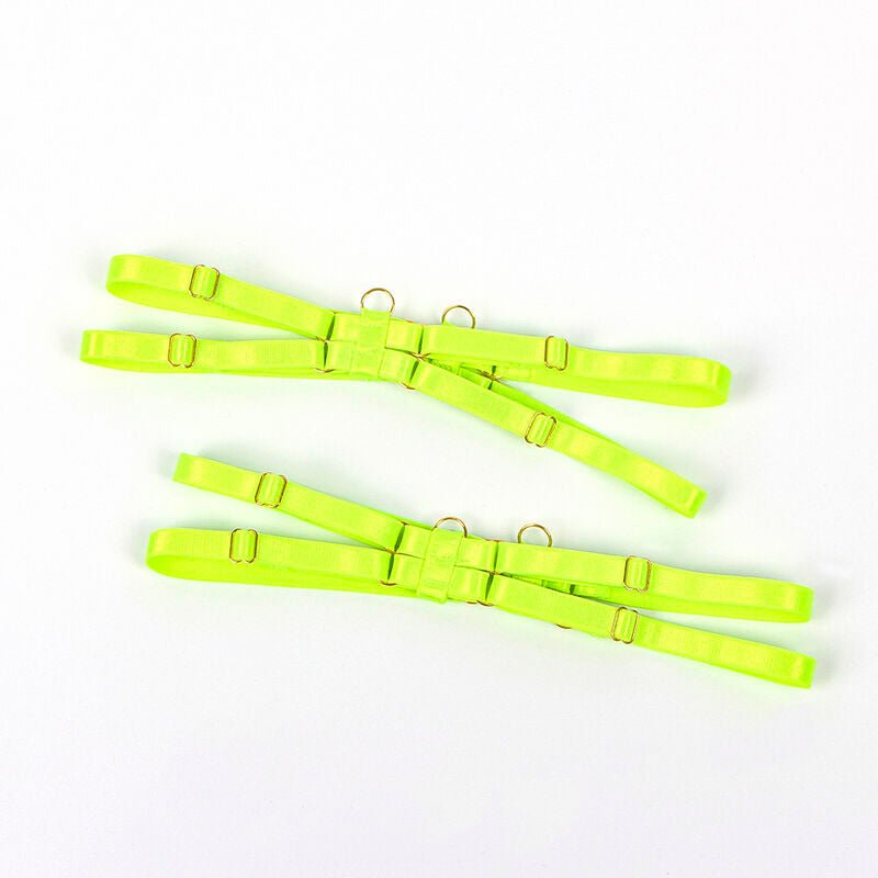 SUBBLIME - 955281 BRA SET WITH NECKLACE AND LEG DETAILS FLUORESCENT GREEN L/XL - Toys "n" Us