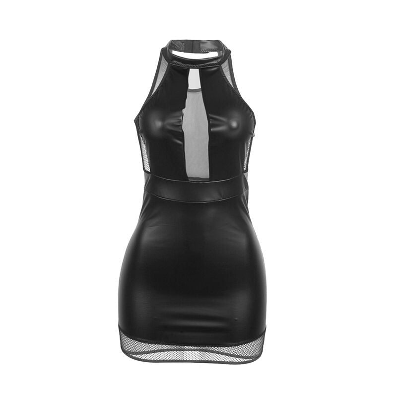 SUBBLIME - 955472 HALTER NECK DRESS WITH TRANSPARENCIES BLACK S/M - Toys "n" Us