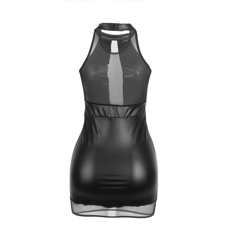 SUBBLIME - 955489 HALTER NECK DRESS WITH TRANSPARENCIES BLACK L/XL - Toys "n" Us