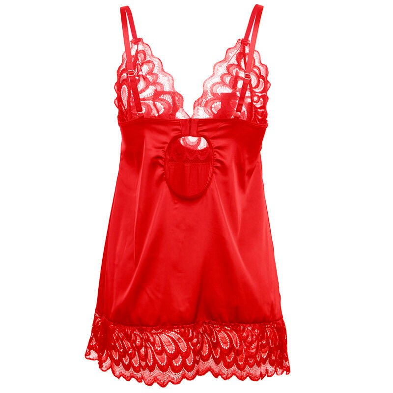 SUBBLIME - BABYDOLL DE CETIM COM RENDA VERMELHA S/M - Toys "n" Us