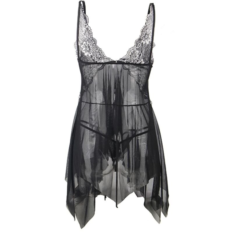 SUBBLIME - BABYDOLL FABRIC TULLE CHEST LACE L/XL - Toys "n" Us