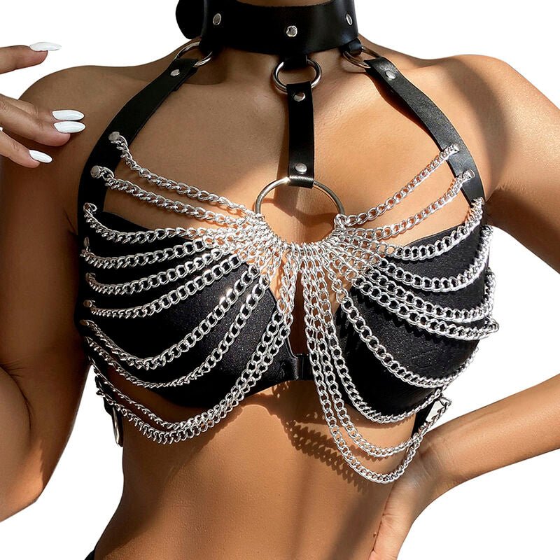 SUBBLIME - CHEST HARNESS WITH BIG RING CHAINS ONE SIZE - Toys "n" Us