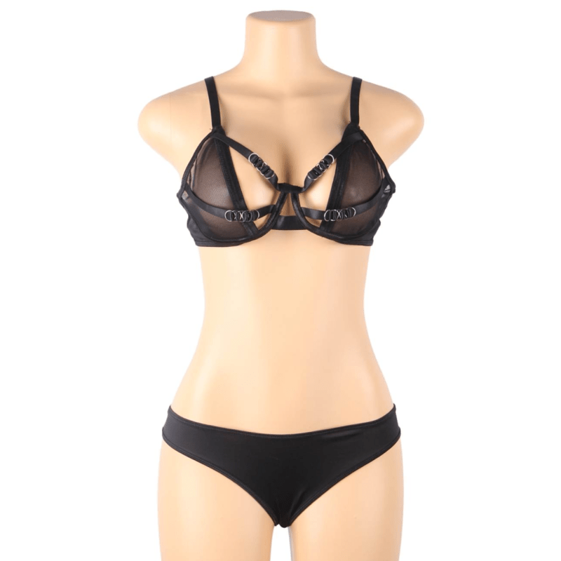 SUBBLIME - CONJUNTO DE DUAS PEÇAS DE SUTIÃ TRANSPARENTE E TIRAS S/M - Toys "n" Us