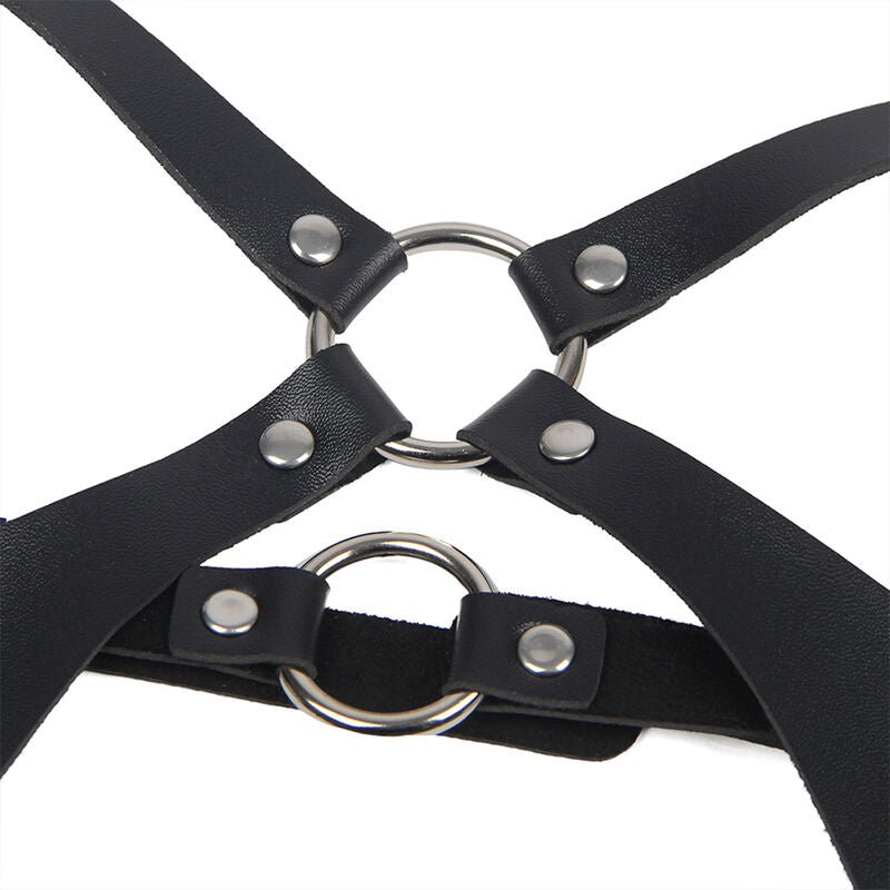 SUBBLIME - FULL BODY HARNESS WITH LEATHER BUCKLES BLACK ONE SIZE - Toys "n" Us
