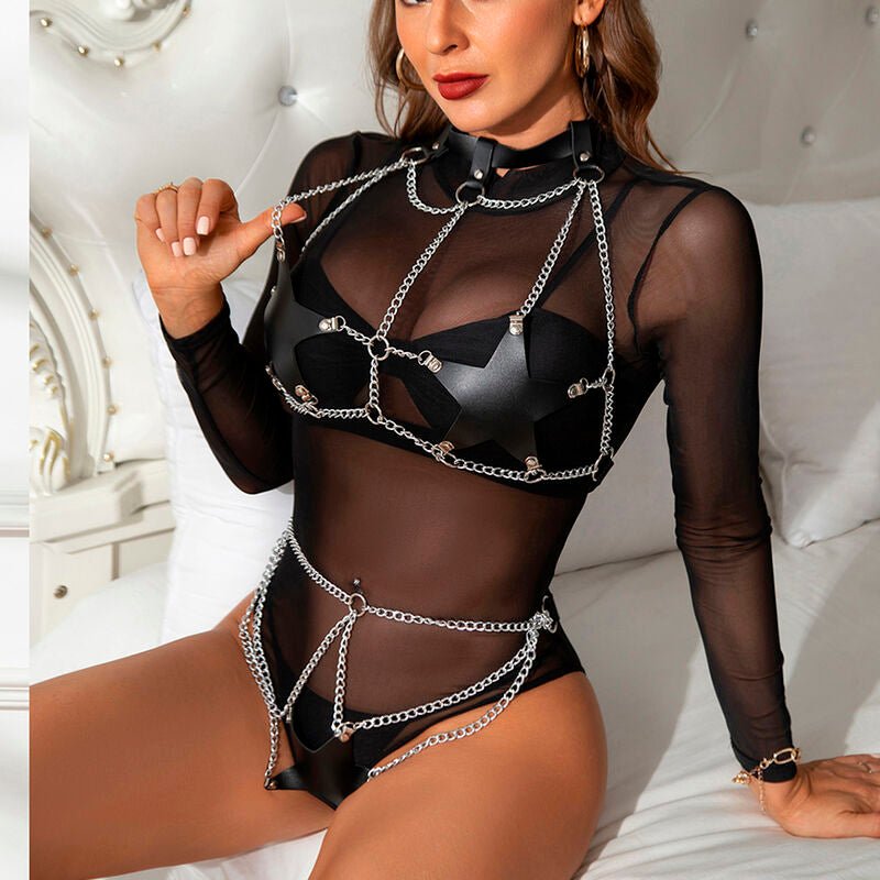 SUBBLIME - FULL BODY HARNESS WITH STAR CHAINDETAIL ONE SIZE - Toys "n" Us
