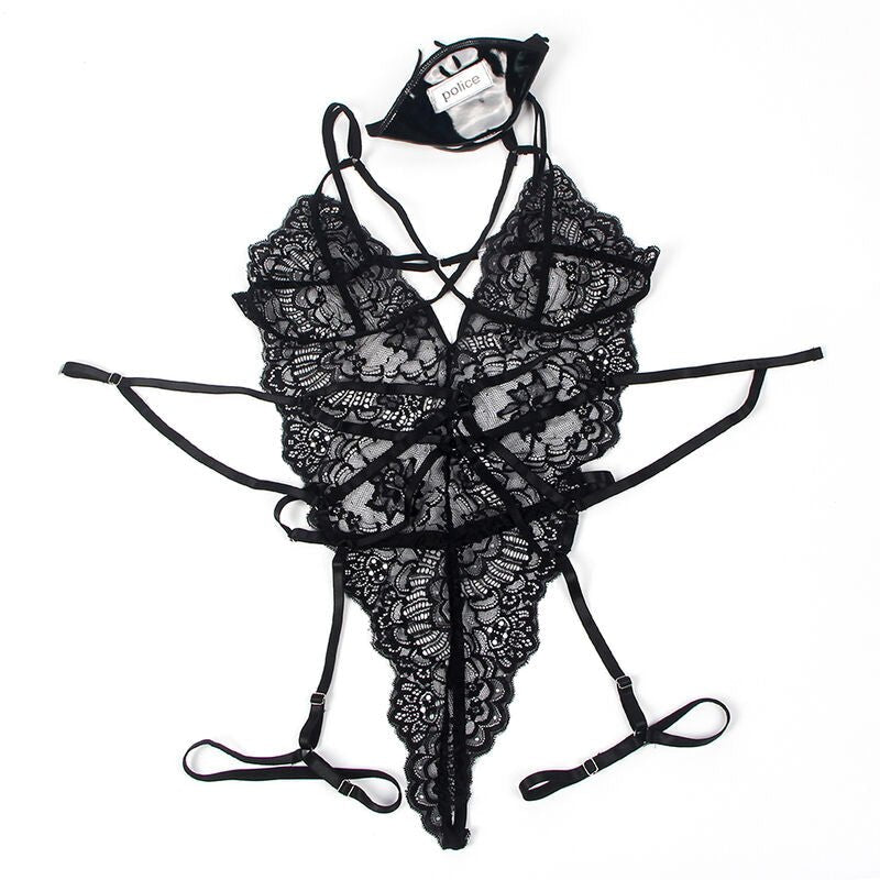 SUBBLIME - LACE BODY POLICE COSTUME BLACK L/XL - Toys "n" Us