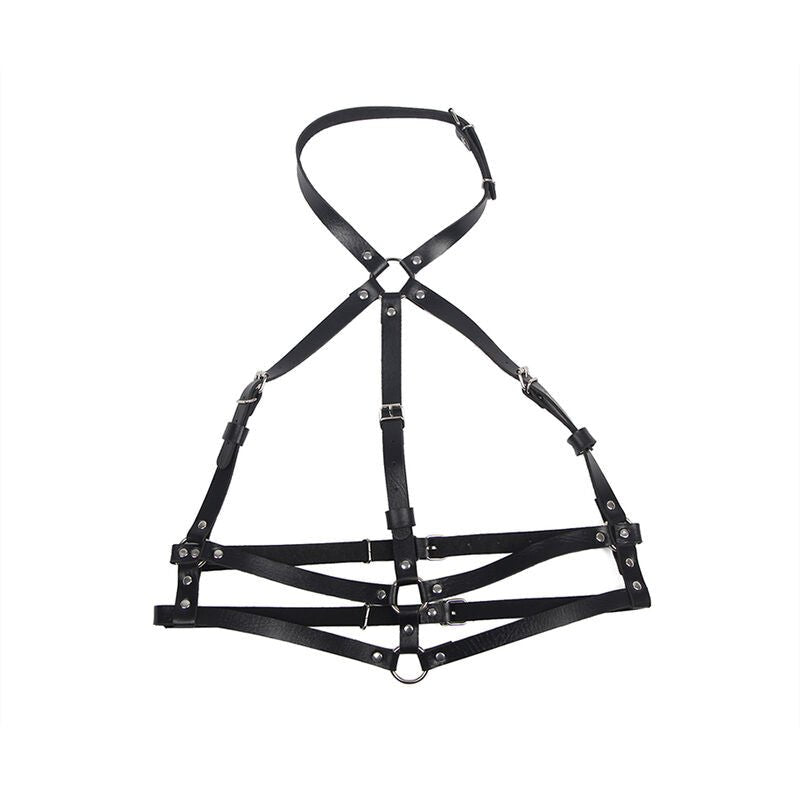 SUBBLIME - LEATHER RING CHEST HARNESS BLACK ONE SIZE - Toys "n" Us