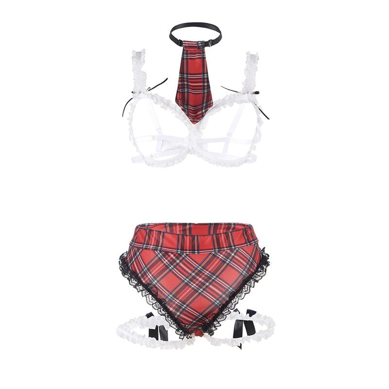 SUBBLIME - SEXY SCHOOLGIRL COSTUME WITH BRA L/XL - Toys "n" Us