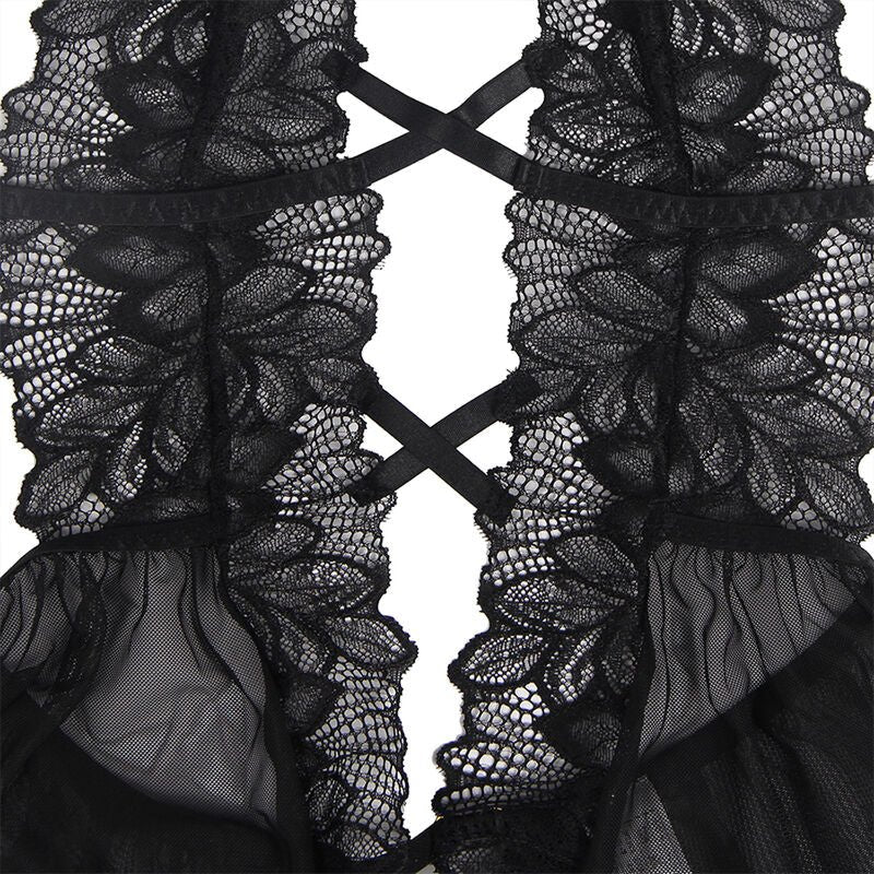 SUBBLIME - TEDDY HALTER NECK BARE BACK LACE BLACK L/XL - Toys "n" Us