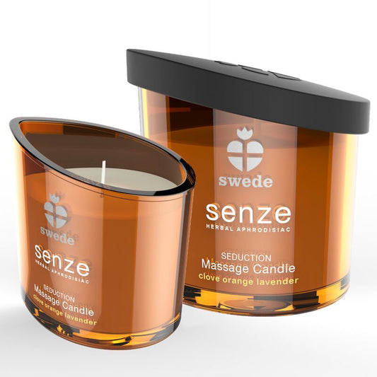 SWEDE - SENZE SEDUCTION MASSAGE CANDLE - CLOVE, ORANGE, LAVENDER - Toys "n" Us