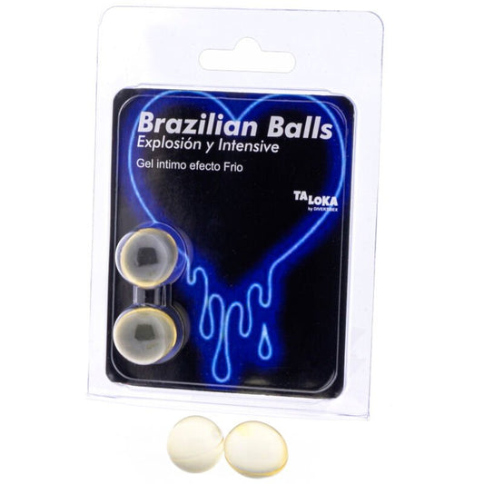 TALOKA - 2 BRAZILIAN BALLS COLD & VIBRATION EFFECT EXCITING GEL - Toys "n" Us